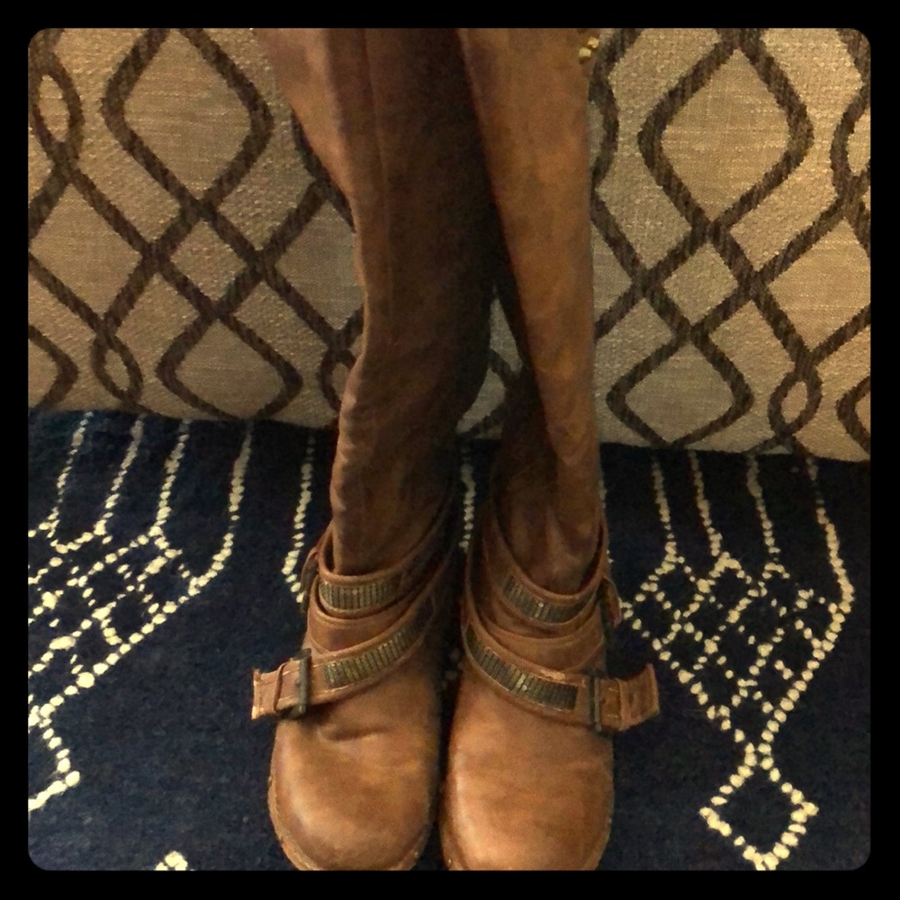 Brown Leather Boots